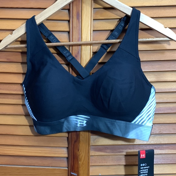 New- Under Armour Women's Vanish Mid Sports Bra - Picture 5 of 8
